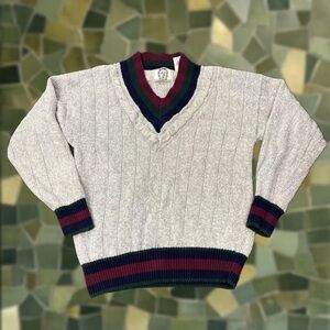 Vintage Sears Roebuck Cricket Jumper Grandpa Style Sweater 90’s